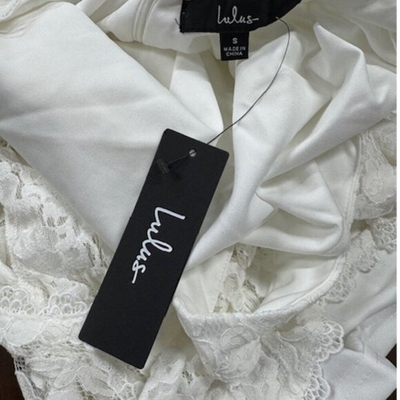 Lulu's White Lace Dress - Picture 6 of 8